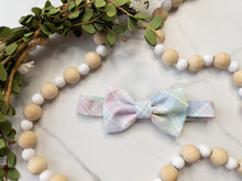 Load image into Gallery viewer, Pastel spring plaid bow tie
