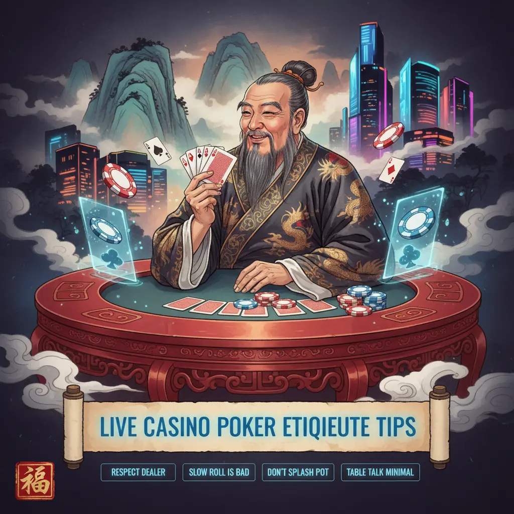 Live casino etiquette tips - poker