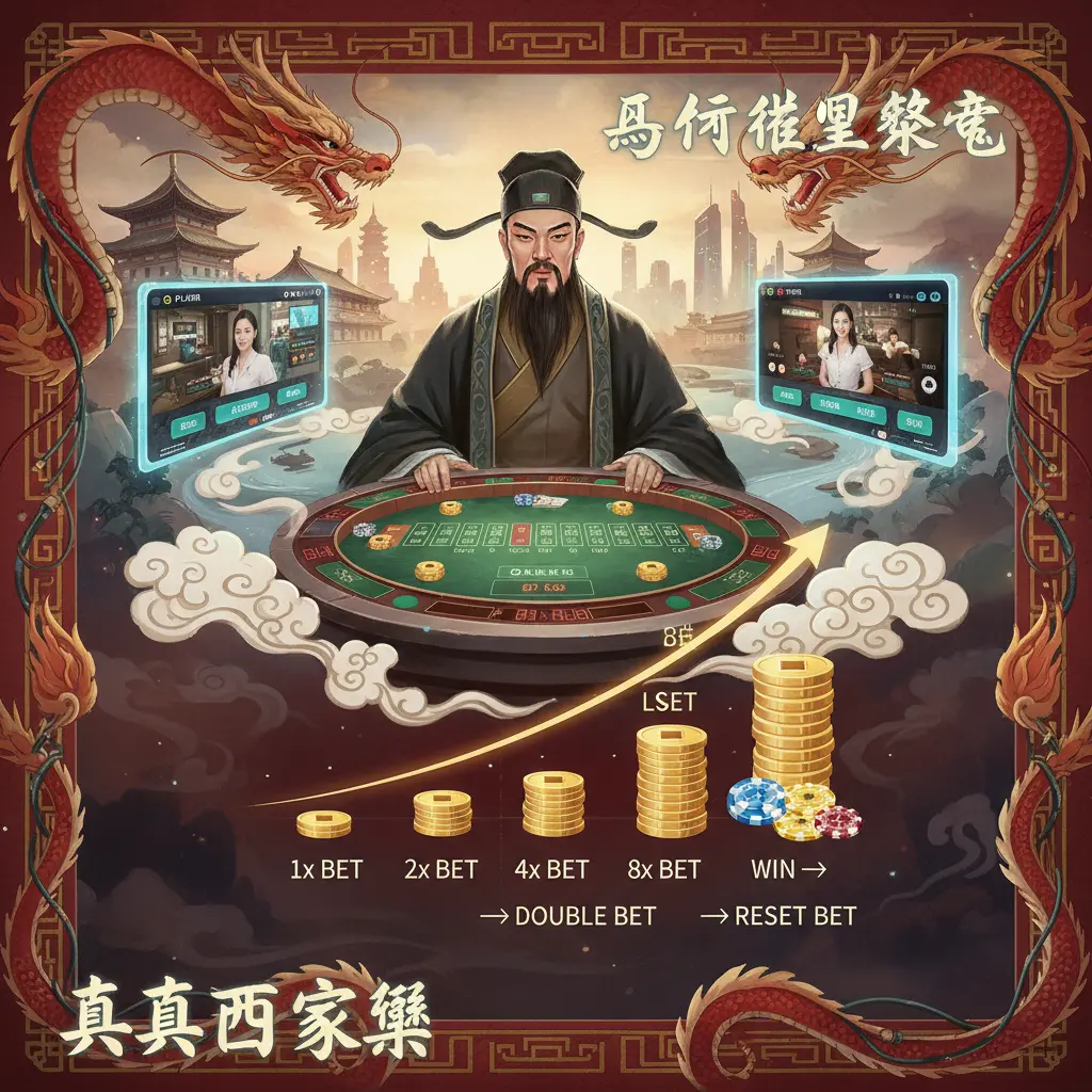 Live dealer baccarat strategies - Martingale